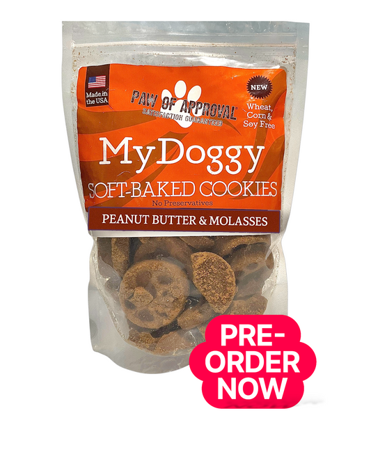 Peanut Butter Molasses Soft-Baked Dog Cookies