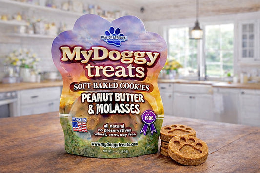 Soft-Baked Peanut Butter & Molasses Dog Cookies